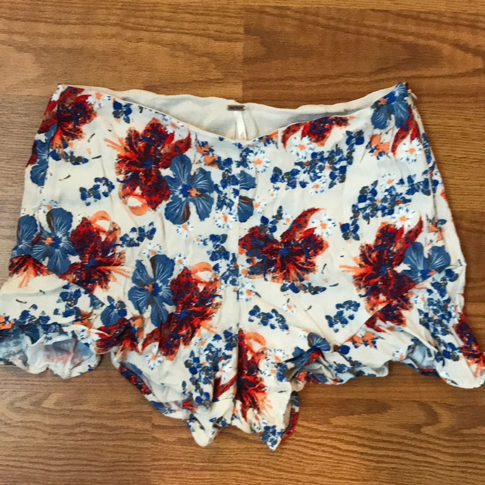 Floral free people soft shorts